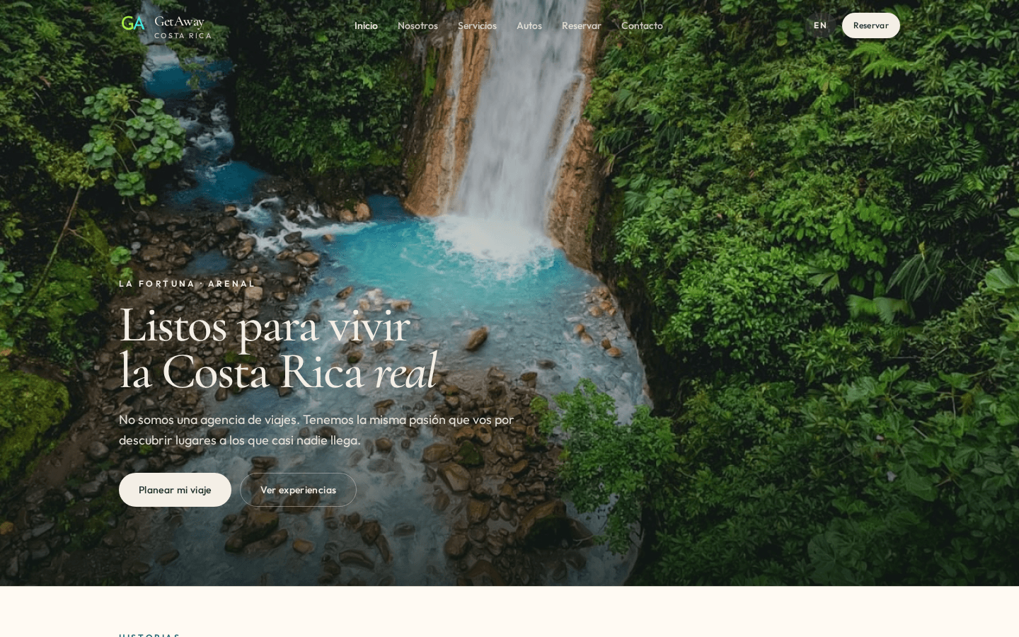 Website preview: GetAway Costa Rica